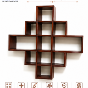 Wooden Wall Rack M2